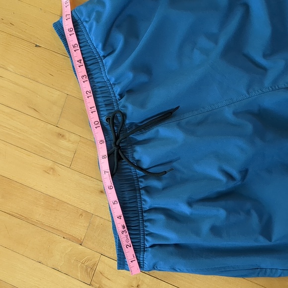 CK Men's Mesh Lined Elastic Waist With Adjustable Tie Swim Shorts Blue Size 36 - Picture 4 of 10